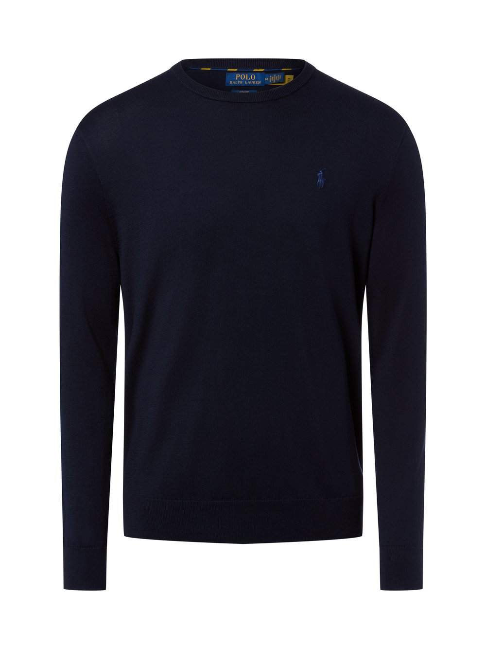 Polo Ralph Lauren Męski sweter z dzianiny Mężczyźni Bawełna niebieski, L