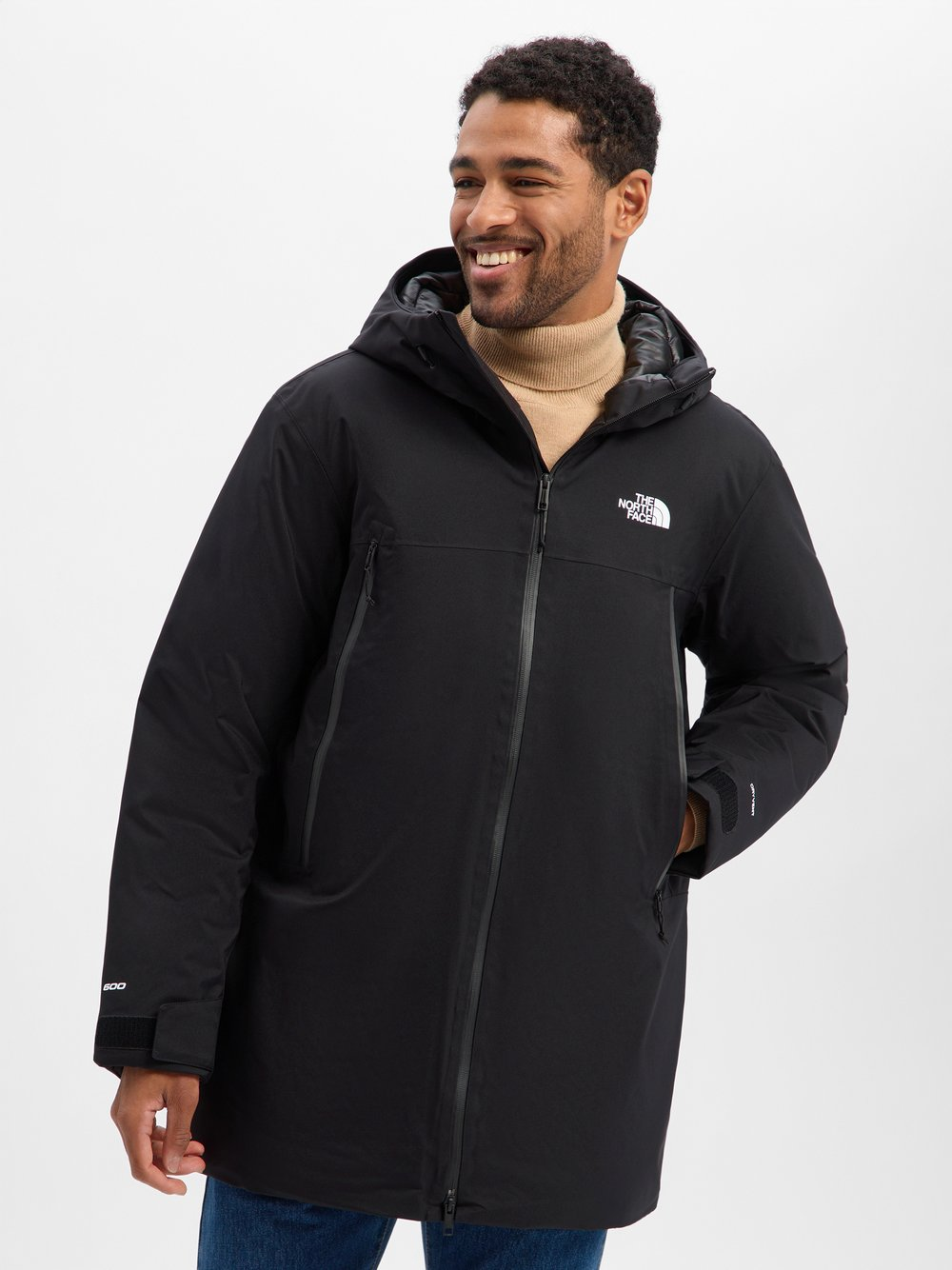 The North Face Parka męska - Range Down Mężczyźni Sztuczne włókno czarny, S