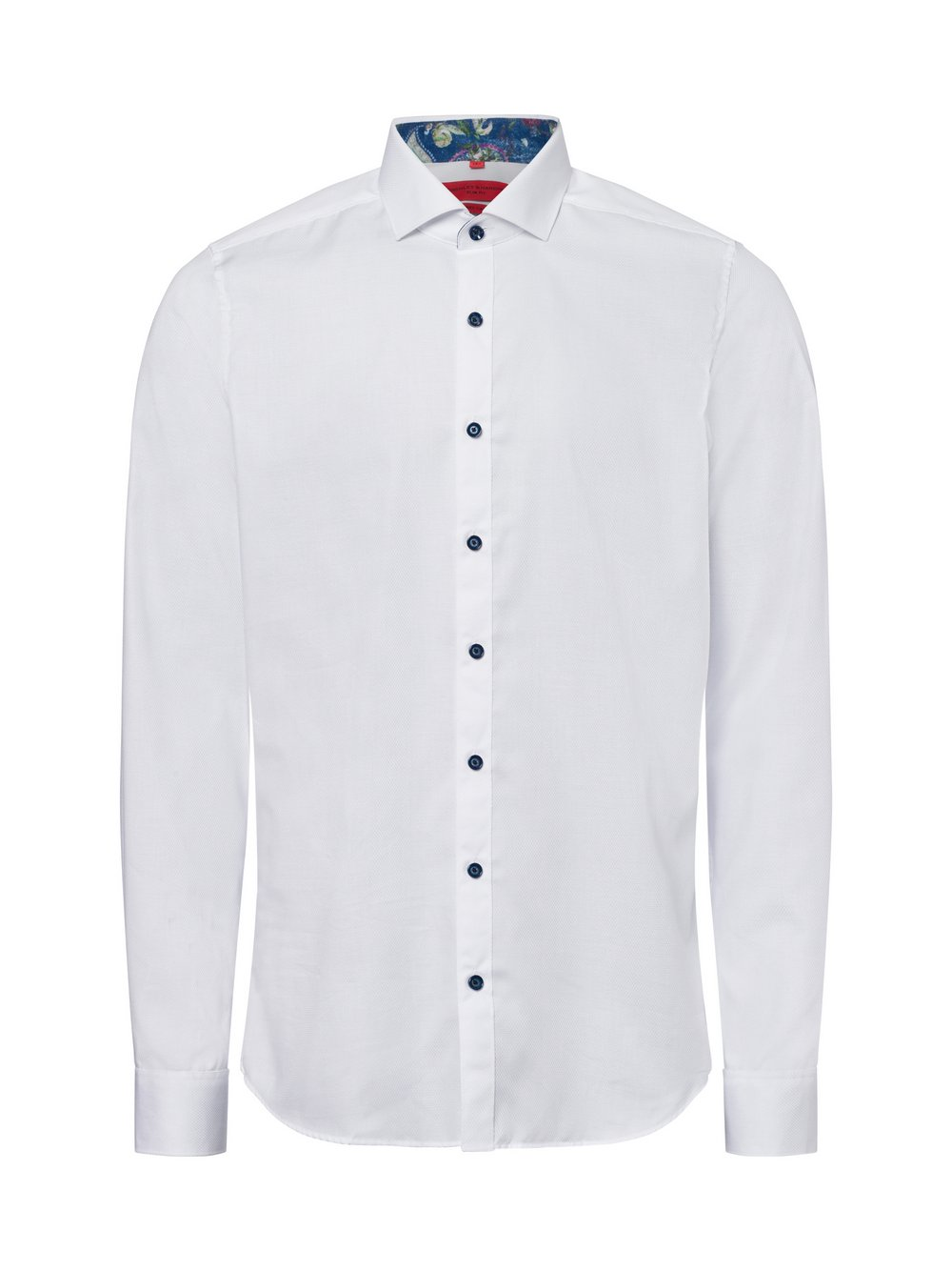 Finshley & Harding Męska koszula biznesowa Mężczyźni Slim Fit Bawełna biały, 42