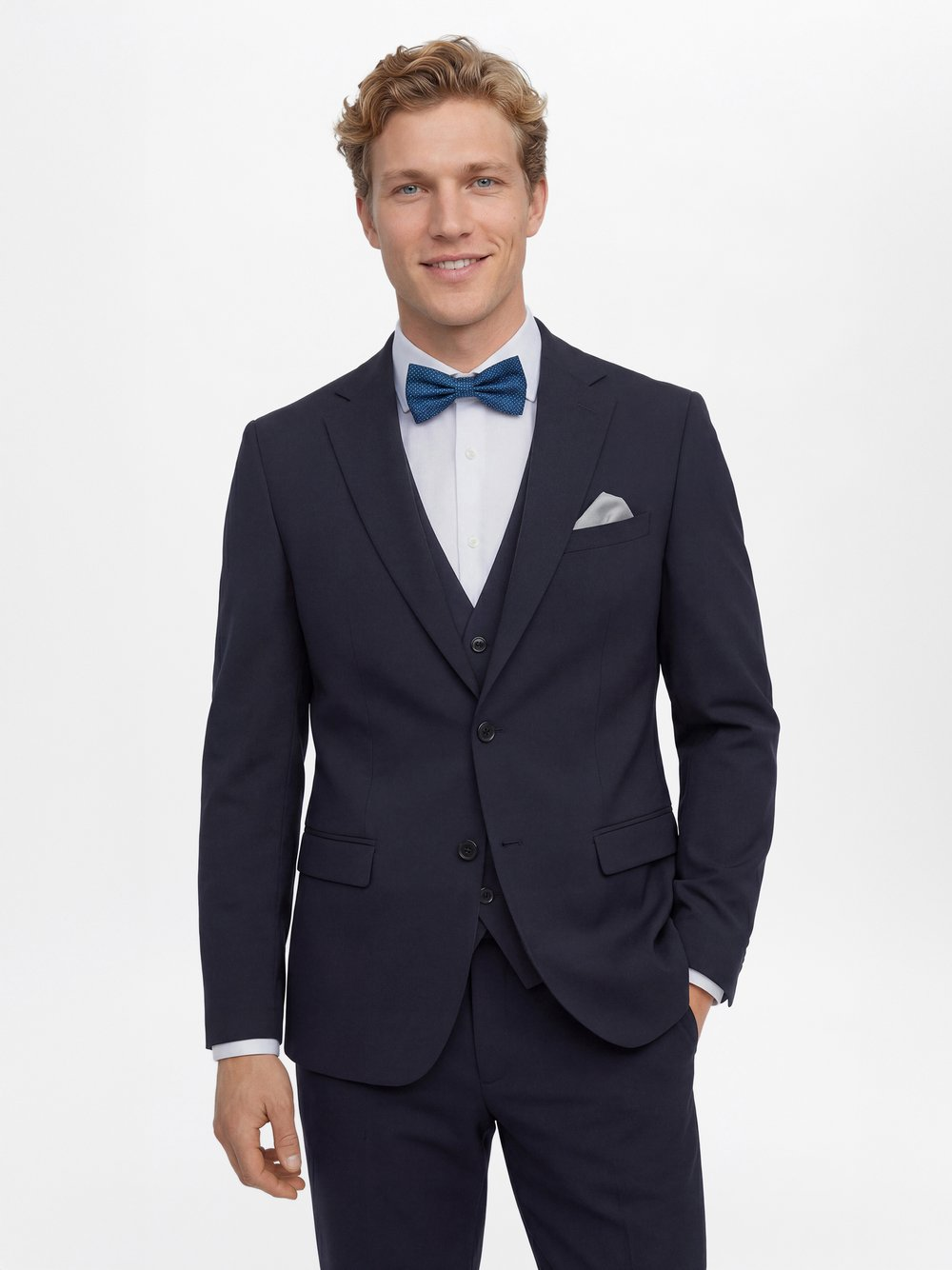 Finshley & Harding Męska kurtka modułowa Mężczyźni Modern Fit niebieski, 102