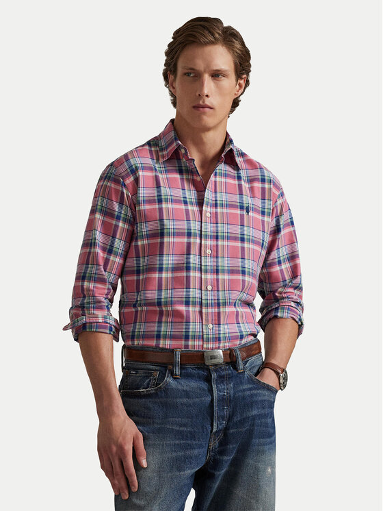 Polo Ralph Lauren Koszula 710922273006 Różowy Custom Fit