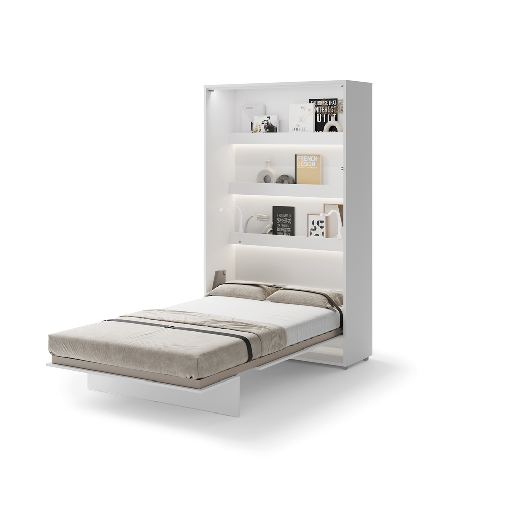 Półkotapczan pionowy BC-02 Bed Concept 120x200 cm Biały połysk lenart, półkotapczany lenart, meble lenart, bed concept, meble bed concept, półkotapczan, półkotapczan lenart, półkotapczny, łóżko w szafie, łóżko składane