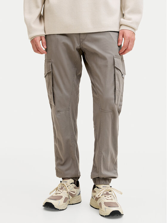 Jack & Jones Spodnie materiałowe Paul Flake 12139912 Szary Regular Fit