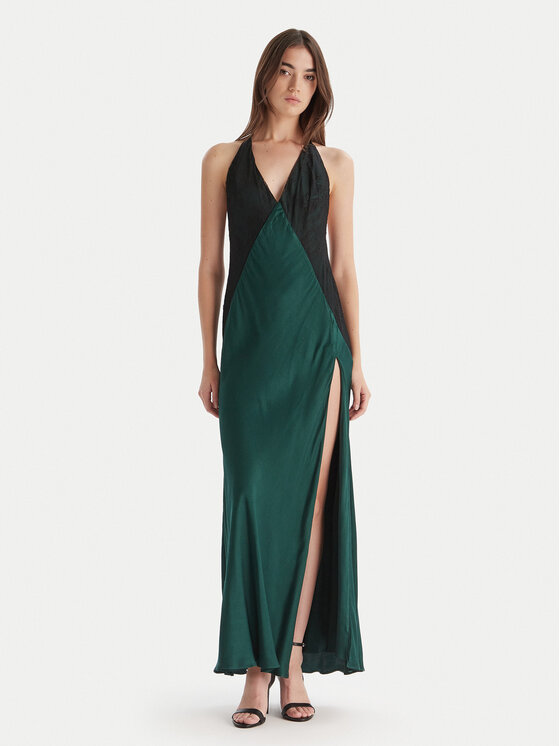 Bardot Sukienka wieczorowa Estrella Haltrel 59977DB Zielony Regular Fit