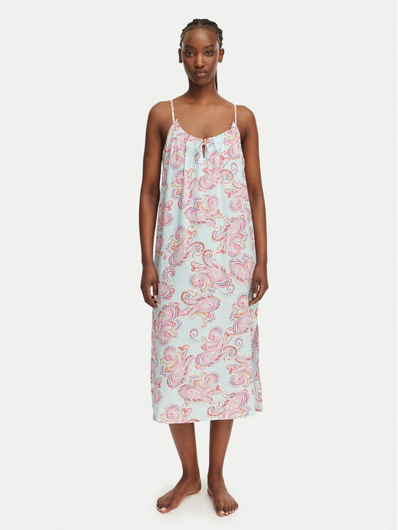 LAUREN RALPH LAUREN Koszula nocna ILN02506 Niebieski jasny Relaxed Fit