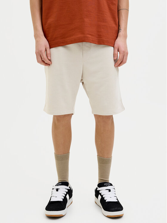 Jack & Jones Szorty sportowe Gordon 12249285 Beżowy Regular Fit