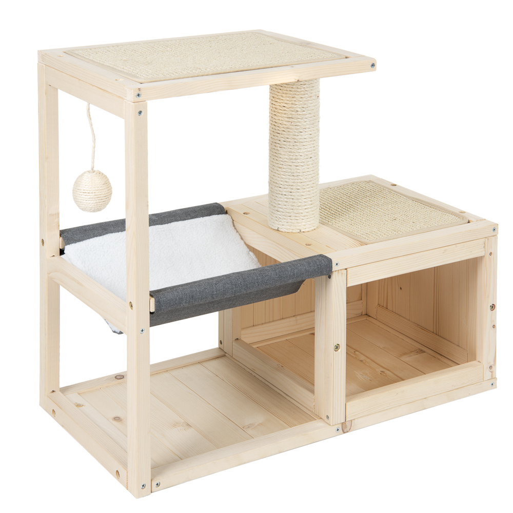 Modern Living Bora Bora domek dla kota - Dł. x szer. x wys.: 70 x 35 x 60 cm