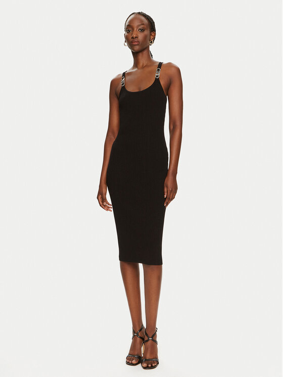 MICHAEL Michael Kors Sukienka dzianinowa MT482IL33D Czarny Slim Fit