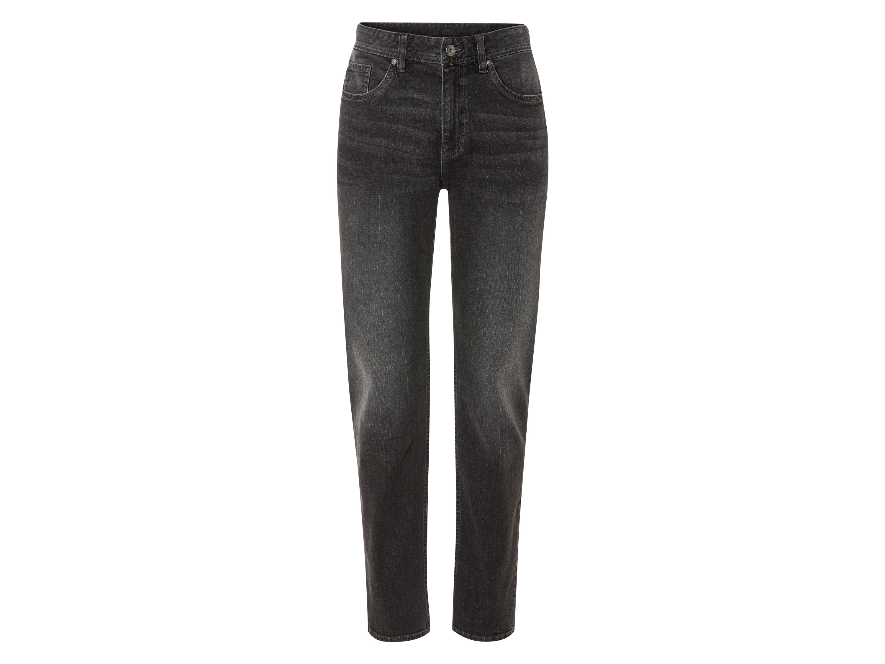 LIVERGY® Jeansy męskie z bawełny, slim fit (Szary, 46 (30/32))