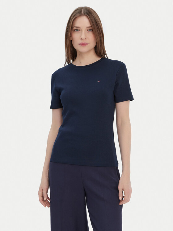 Tommy Hilfiger T-Shirt New Cody WW0WW40587 Granatowy Regular Fit