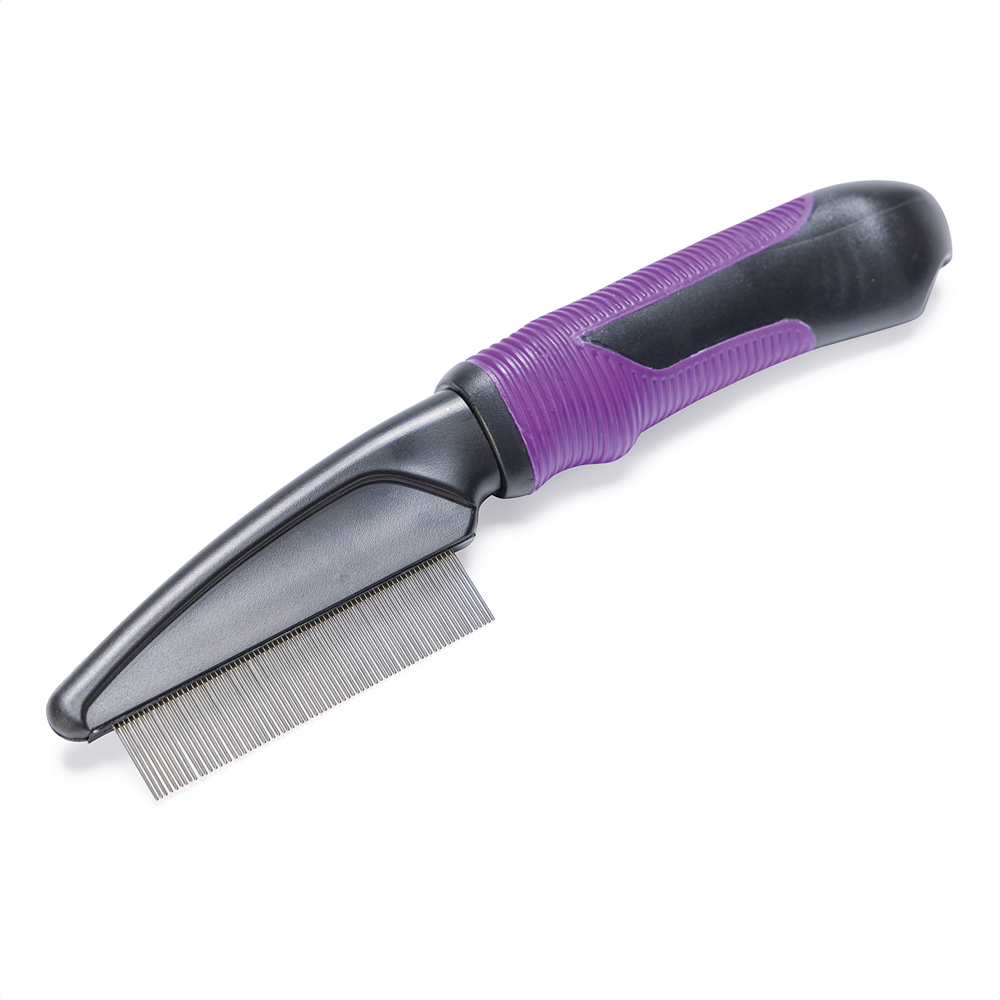 Karlie Professional Grzebień przeciw pchłom z uchwytem - Dł. x szer. x wys.: 21 x 5 x 3 cm