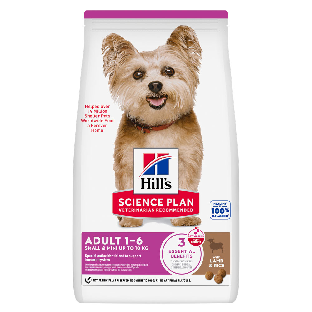 Hill's Science Plan Adult 1–6 Small & Mini, jagnięcina z ryżem - 6 kg