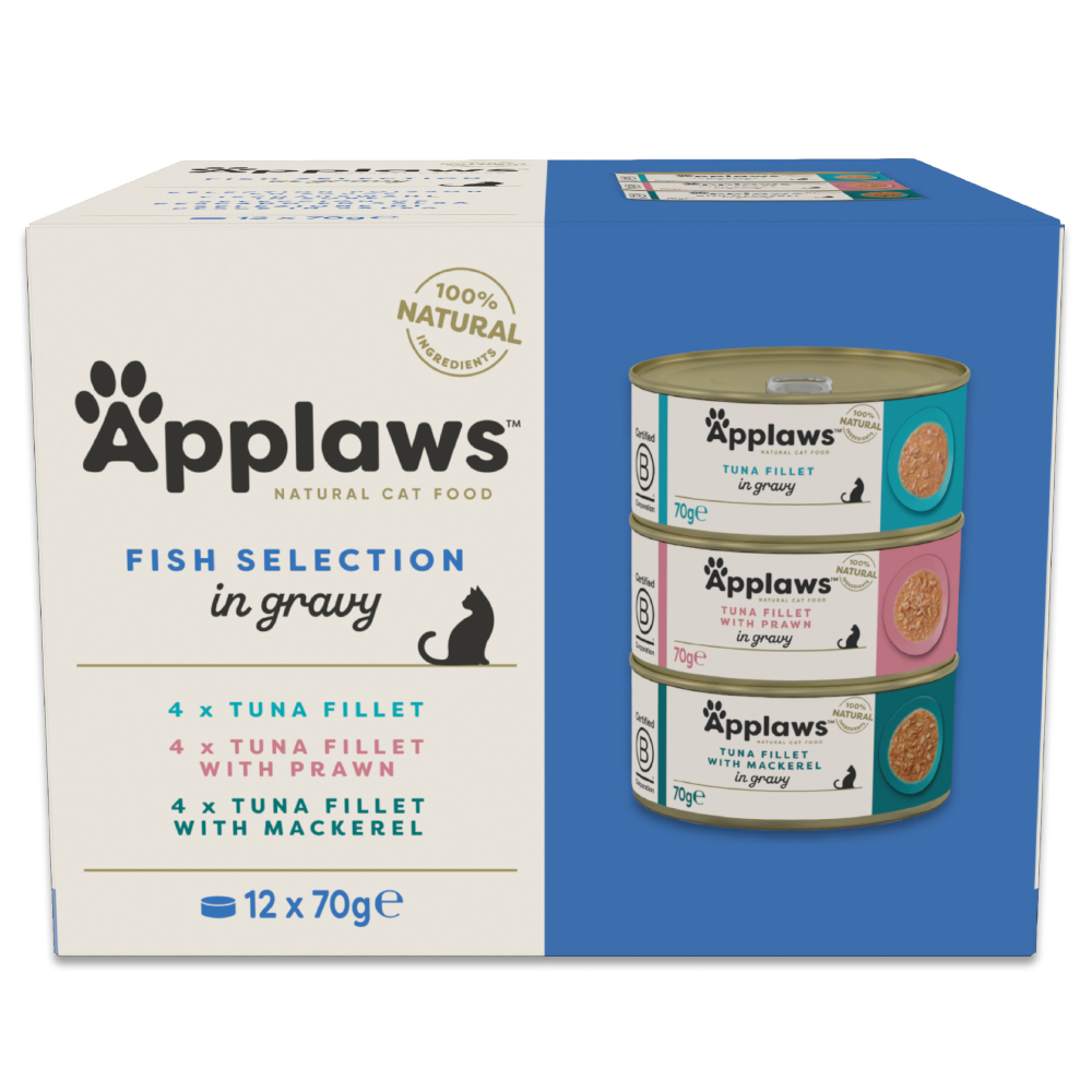 Korzystny pakiet Applaws Cat w sosie, 24 x 70 g - Pakiet mieszany (3 smaki)
