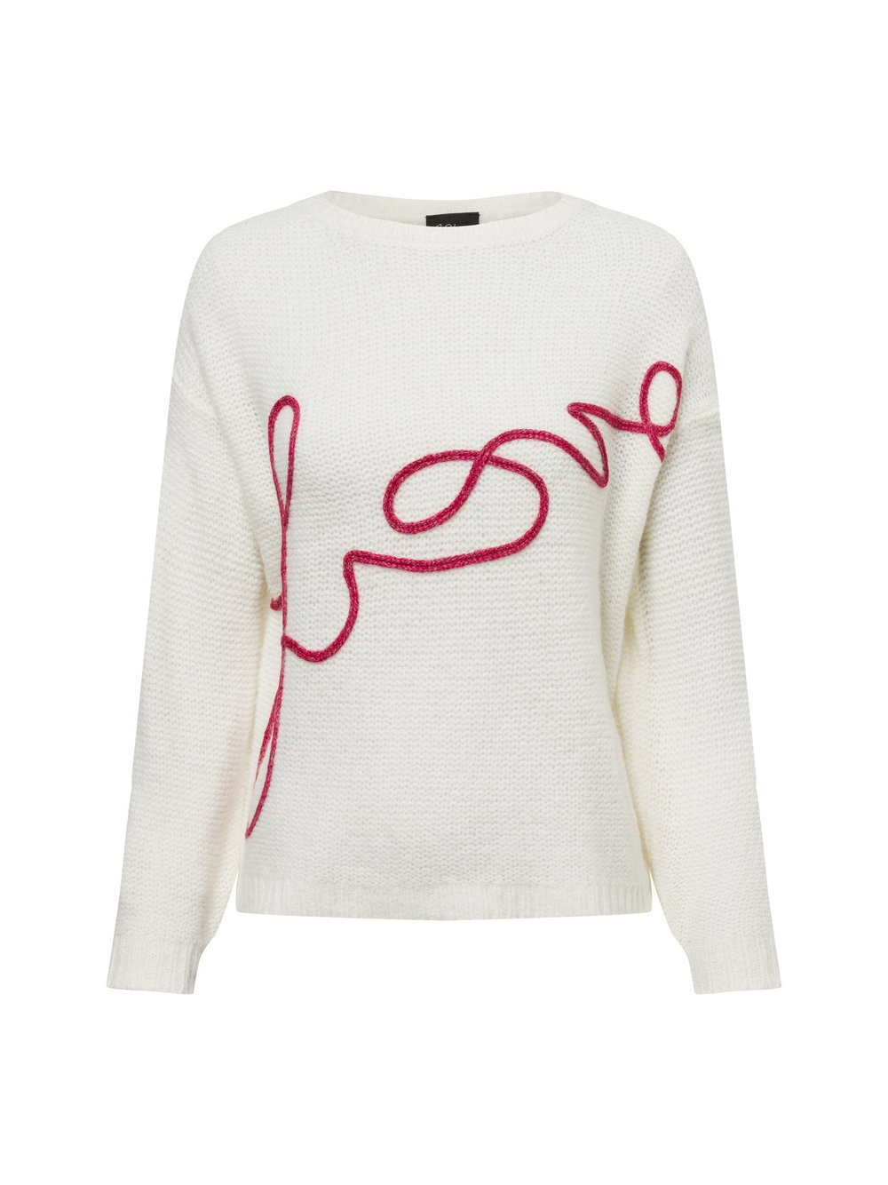 s.Oliver BLACK LABEL Sweter damski z dzianiny z zawartością alpaki Kobiety biały, XL