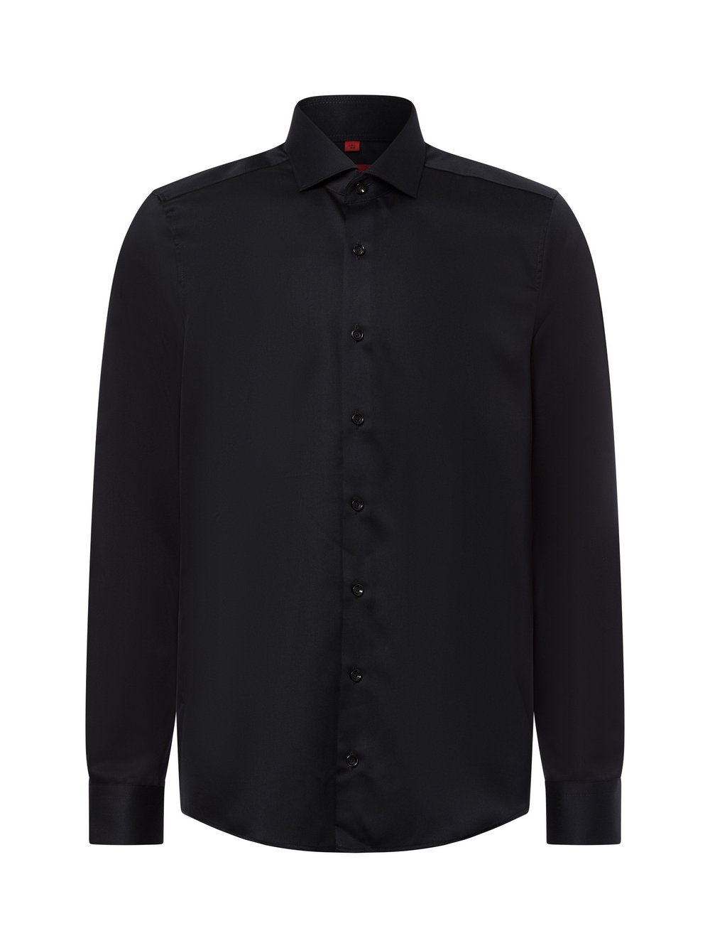 Finshley & Harding Męska koszula biznesowa - non-iron Mężczyźni Slim Fit Bawełna czarny, 38