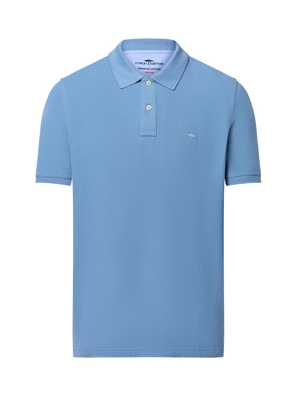 Fynch-Hatton Męska koszulka polo Mężczyźni Bawełna niebieski, XXL