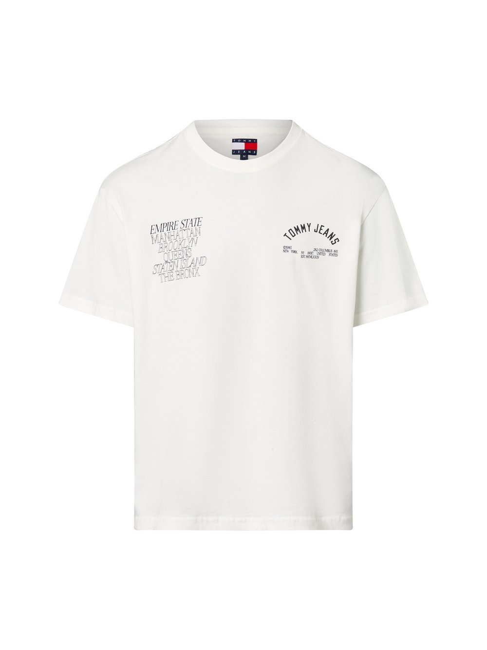 Tommy Jeans Koszulka męska Mężczyźni Bawełna biały, L