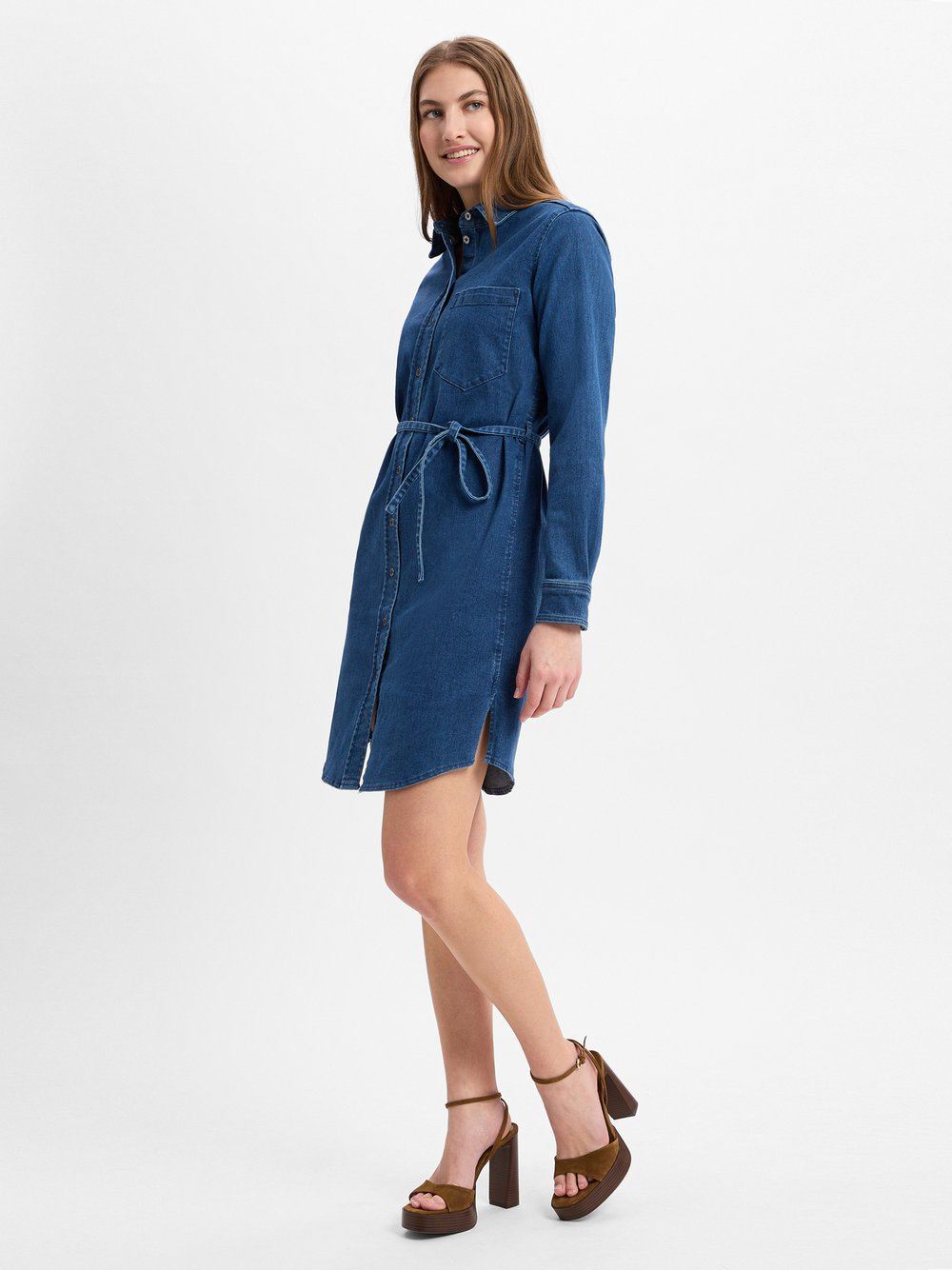 Marie Lund Dżinsowa sukienka damska Kobiety Bawełna niebieski, XXL