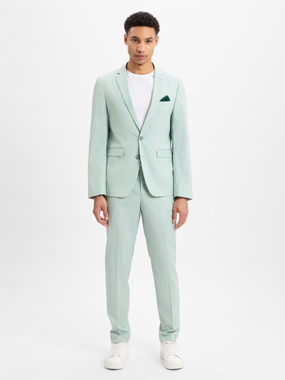 Finshley & Harding Garnitur - Oakland - Kalifornia Mężczyźni Slim Fit zielony, 46