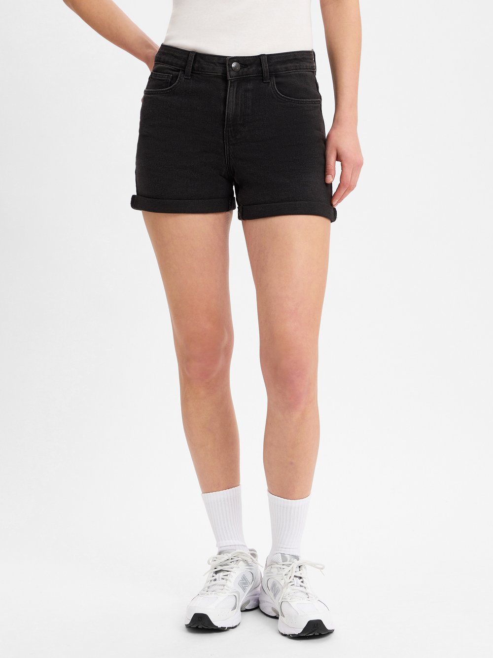 Noisy May Spodenki jeansowe - NMDebby Kobiety czarny, XL