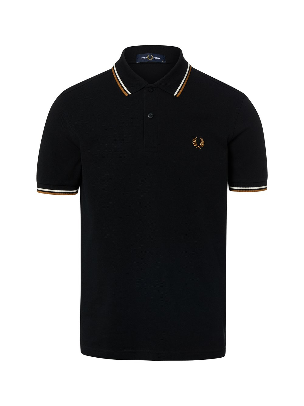 Fred Perry Męska koszulka polo Mężczyźni Bawełna czarny, L