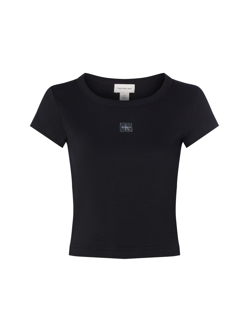 Calvin Klein Jeans Koszulka damska Kobiety Bawełna czarny, XS