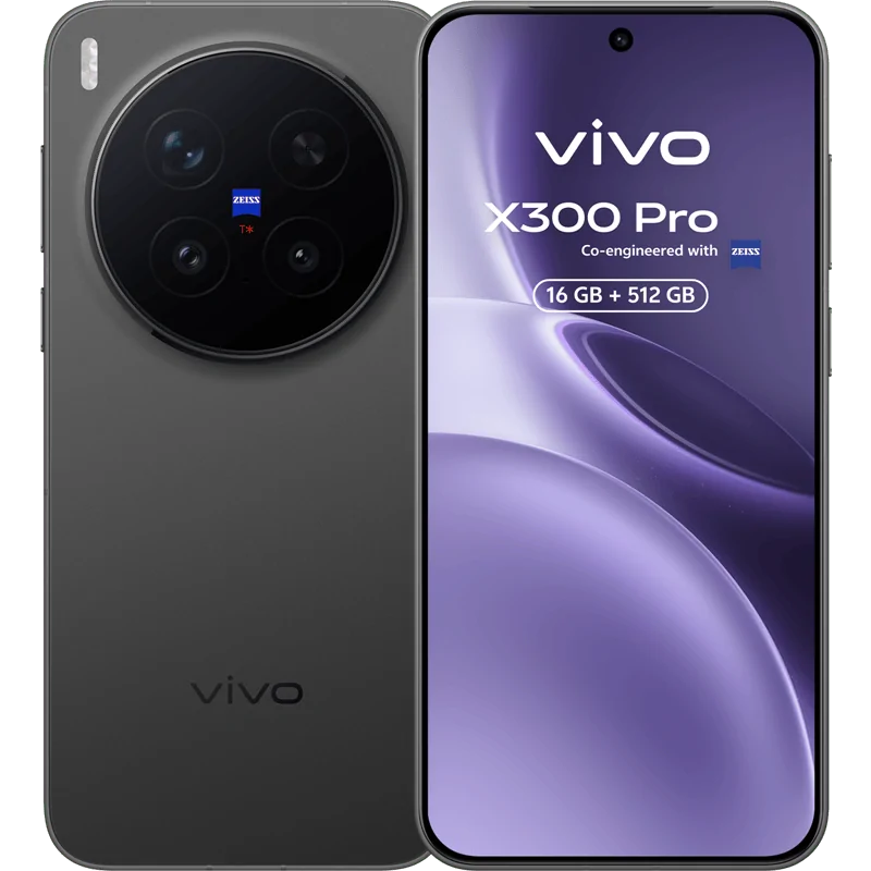 vivo X300 Pro 5G 16/512GB Telephoto Extender + słuchawki TWS 3e + Ładowarka 90W Czarny