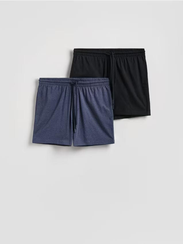 Reserved - Szorty piżamowe 2 pack - czarny