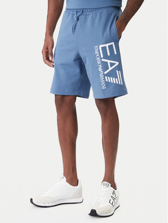 EA7 Emporio Armani Szorty sportowe 7M001414 AF22266 UB064 Niebieski Regular Fit