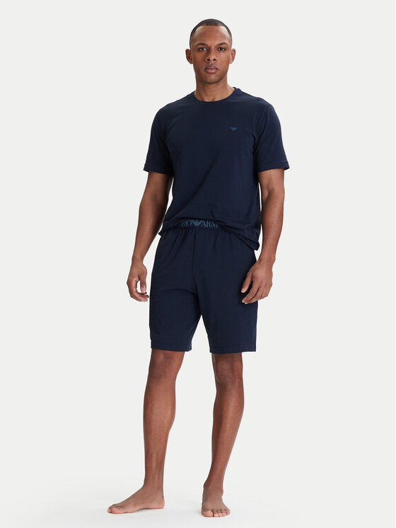 Emporio Armani Underwear Piżama EM000400 AF18881 MB143 Granatowy Regular Fit