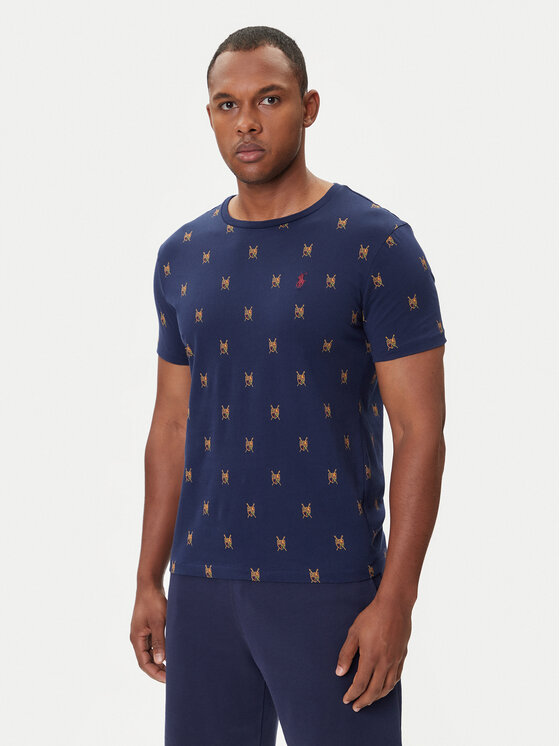 Polo Ralph Lauren T-Shirt 710P00081001 Granatowy Custom Slim Fit