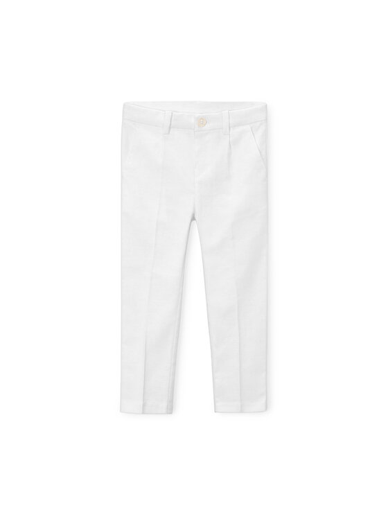 Mayoral Chinosy 3574 Biały Regular Fit