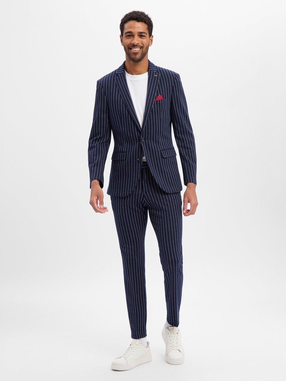 Finshley & Harding London Garnitur - Brixdon/Hoxdon Mężczyźni Slim Fit niebieski, 48