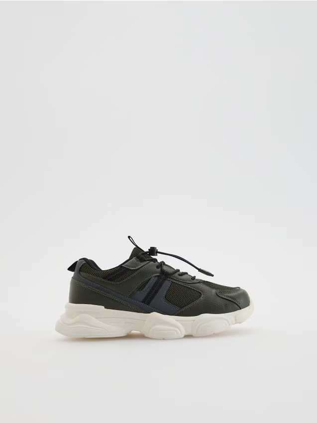 Reserved - Sportowe sneakersy - zielony