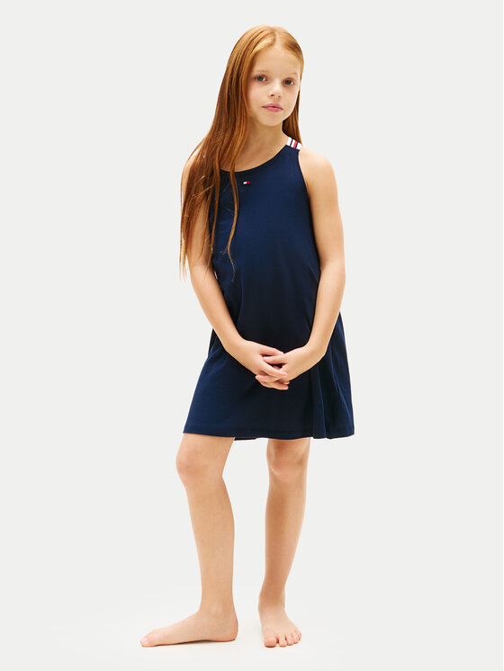 Tommy Hilfiger Sukienka letnia UG0UG00803 Granatowy Regular Fit
