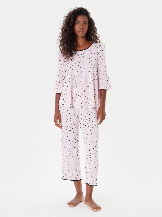 Kate Spade Piżama KSI01506 Różowy Regular Fit