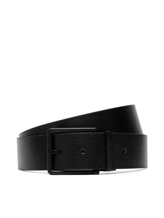 Calvin Klein Pasek Męski Warmth Buckle Smooth 40Mm Adj/Re LV04D7118G Czarny