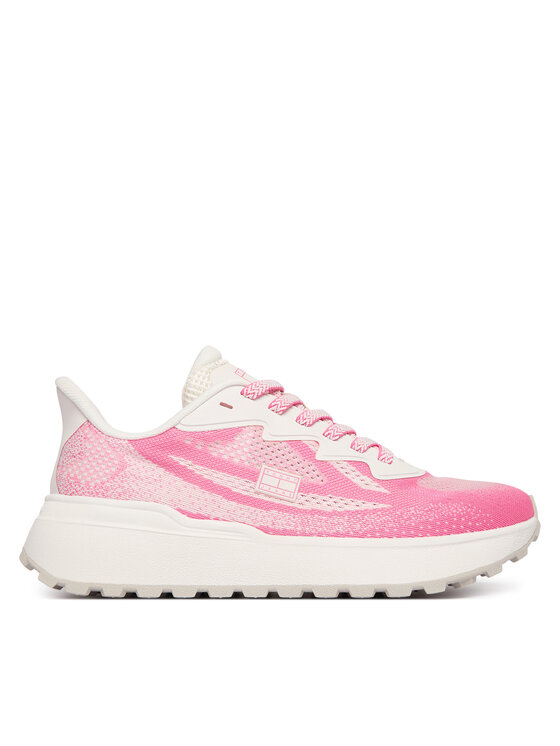 Tommy Jeans Sneakersy Tjw Sporty Knit Runner EN02962 Écru