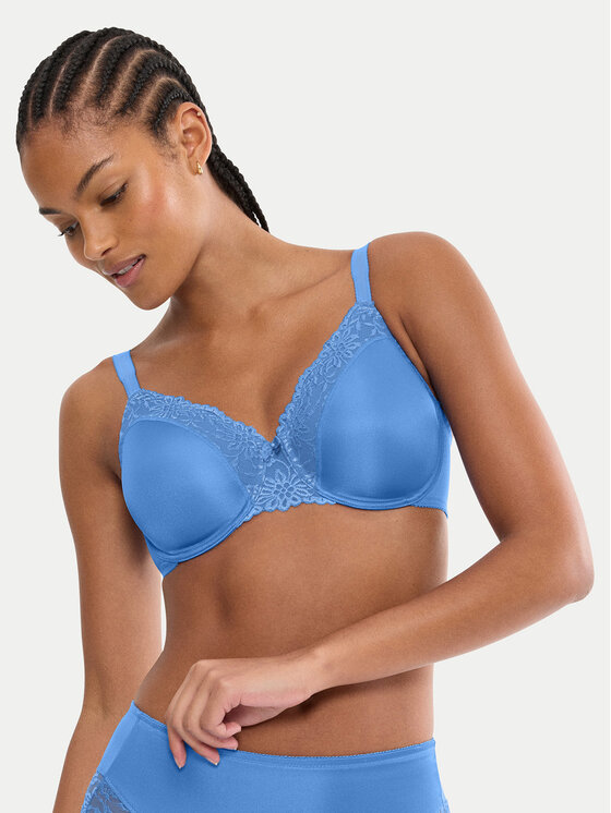Triumph Biustonosz z fiszbiną Ladyform Soft 10224866 Niebieski