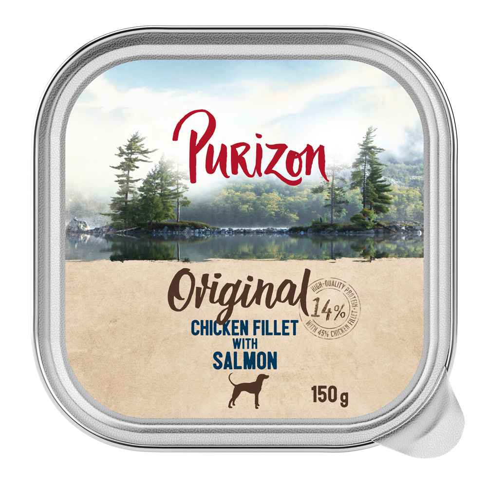 Purizon Original, 6 x 150 g - Filet z kurczaka z łososiem