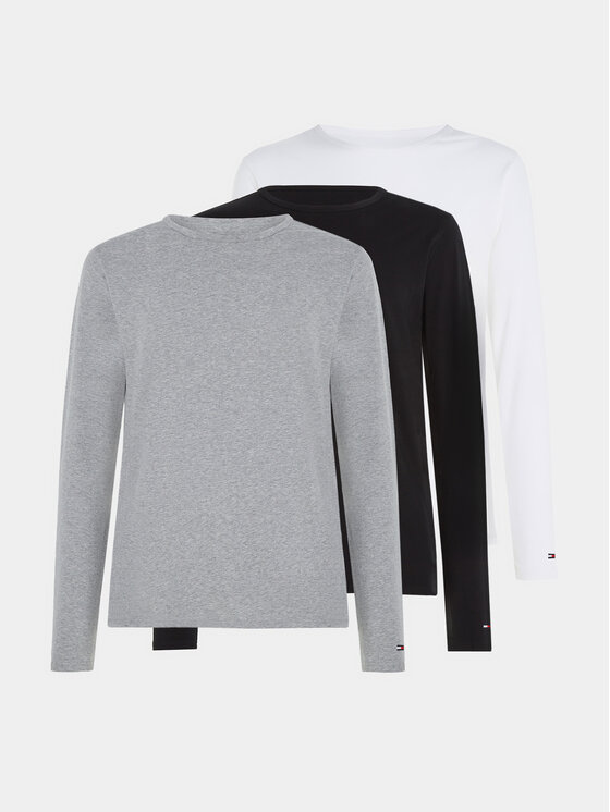 Tommy Hilfiger Komplet longsleeve UM0UM03022 Kolorowy Slim Fit