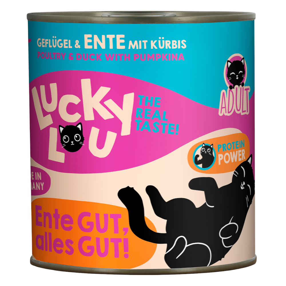 Lucky Lou Adult, 6 x 800 g - Drób i kaczka