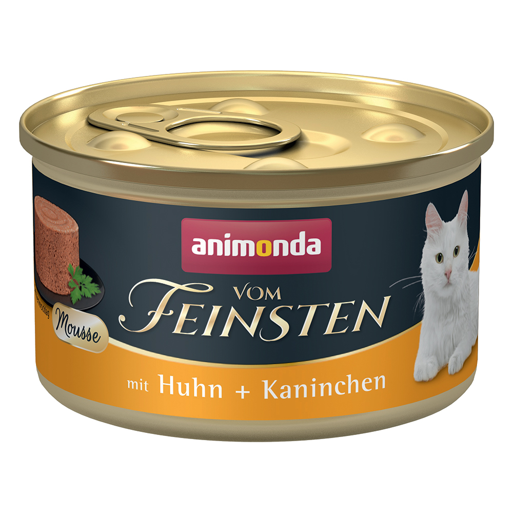 animonda vom Feinsten Adult, 12 x 85 g - Kurczak i królik
