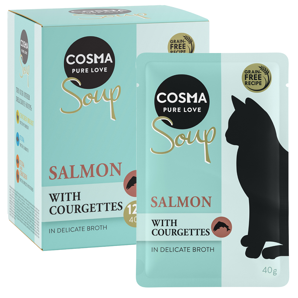 Megapakiet Cosma Soup, 24 x 40 g  - Łosoś z cukinią