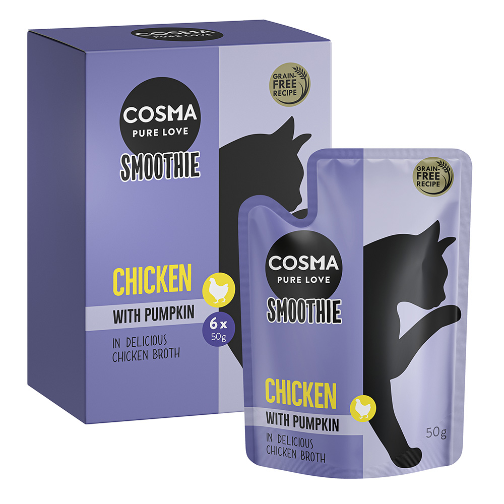 Korzystny pakiet Cosma Smoothie, 12 x 50 g - Kurczak z dynią