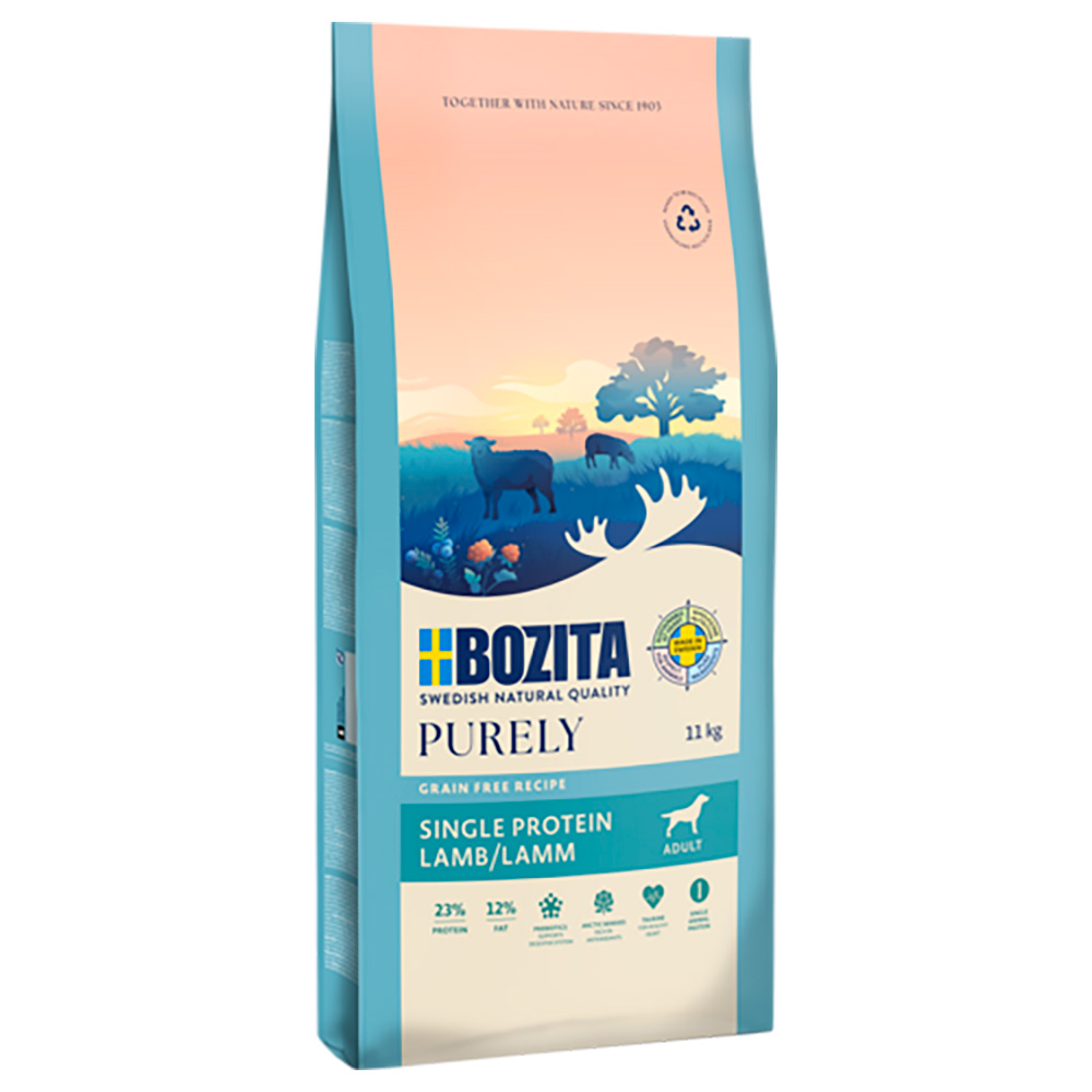 Bozita Dog Purely Adult Grain Free, jagnięcina - 2 x 11 kg