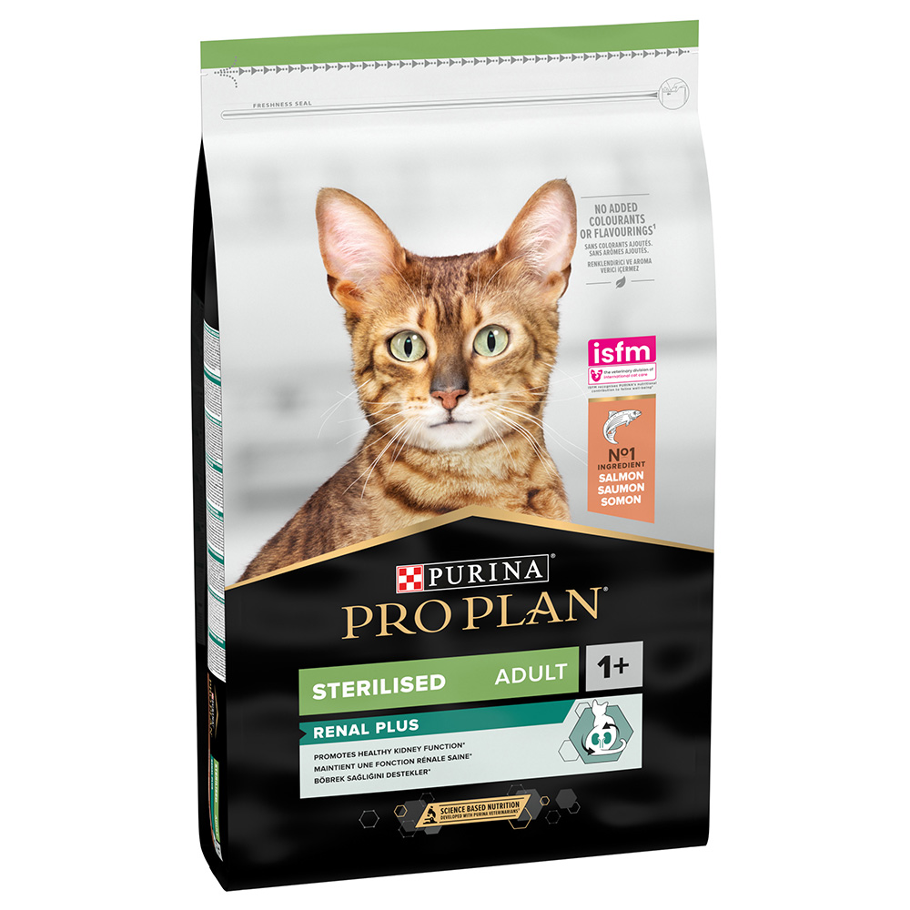 PURINA PRO PLAN Sterilised Adult Renal Plus, łosoś - 10 kg