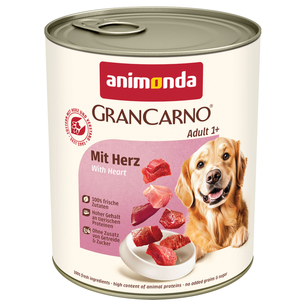animonda GranCarno Original Adult, 6 x 800 g - Serca