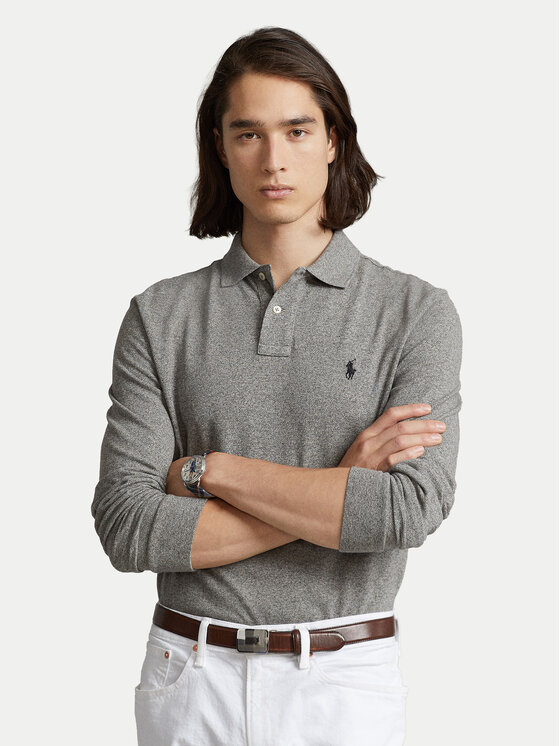 Polo Ralph Lauren Polo 710681126003 Szary Slim Fit