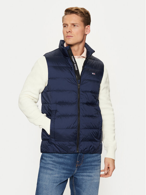 Tommy Jeans Bezrękawnik DM0DM20663 Granatowy Regular Fit